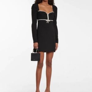 Self-Portait crepe mini dress